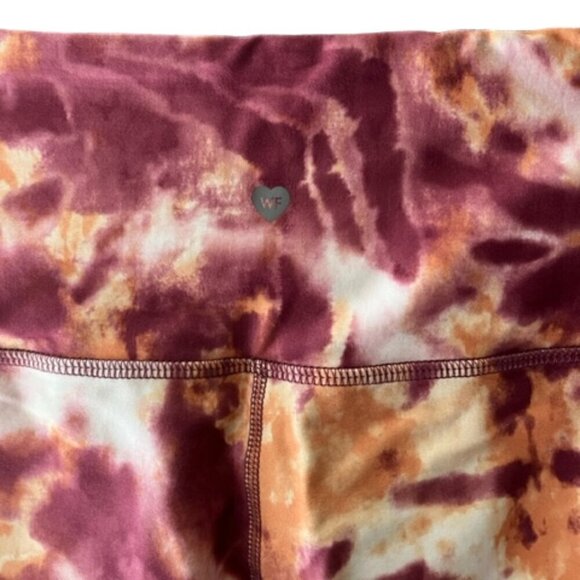 Wildfox NWT Sweat Pink Watercolor Printed Leggings High Waist Workout XLarge - Picture 7 of 10